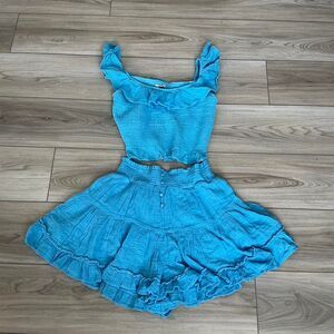 American-eagle Women's Blue Skirt